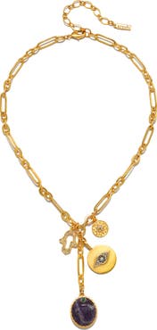 Sequin Isadora Charm Necklace