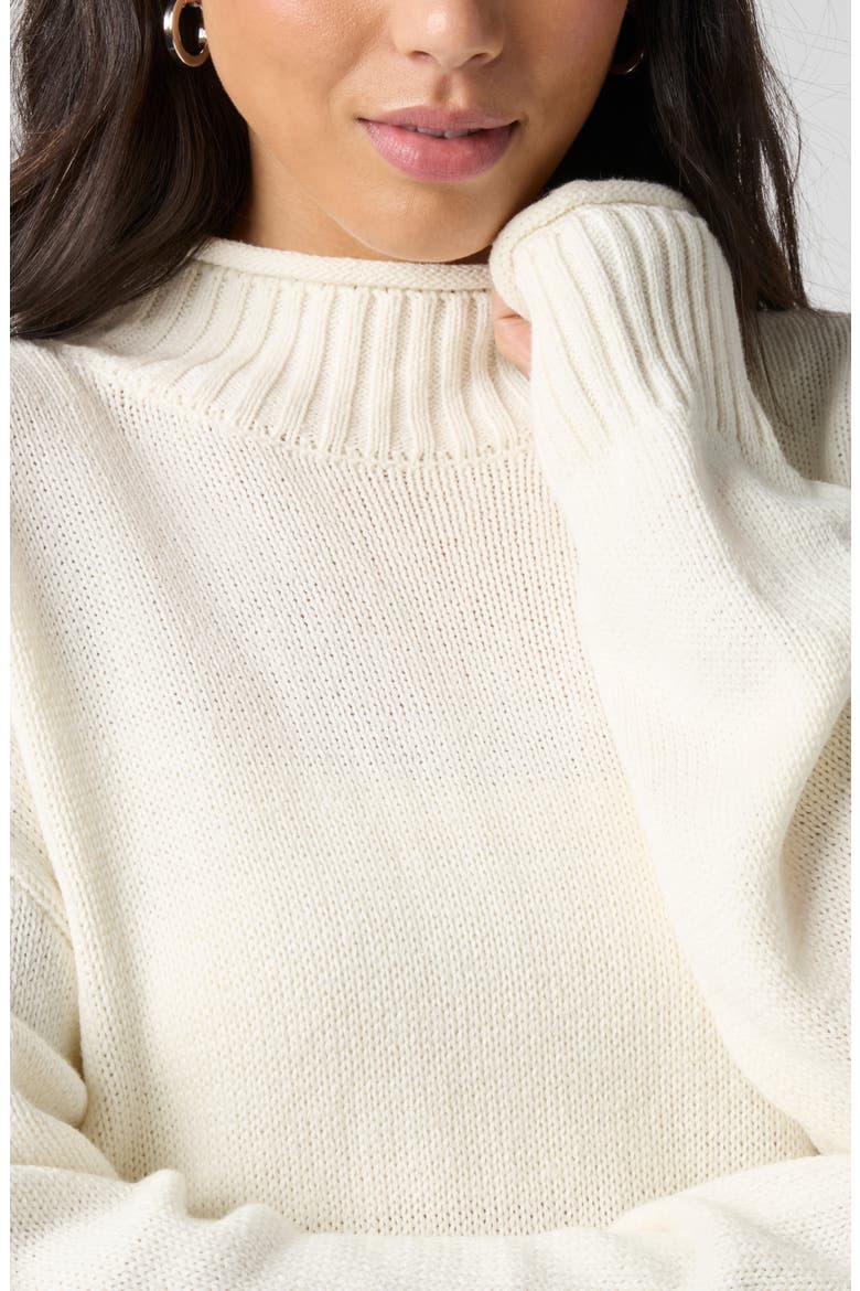 Roll With It Mock Neck Sweater, Alternate, color, JET STREAM