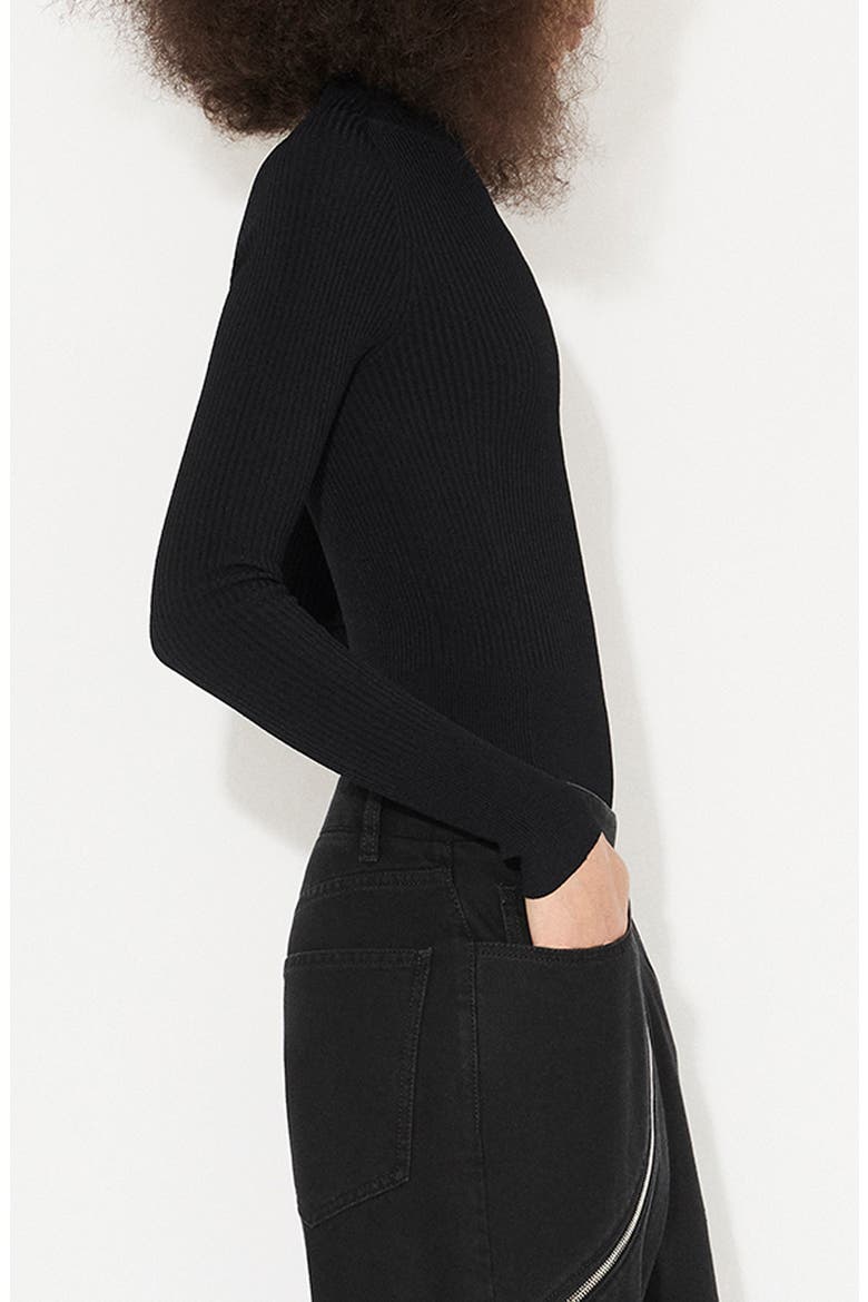 High Neck Body, Alternate, color, NOIR ALAIA