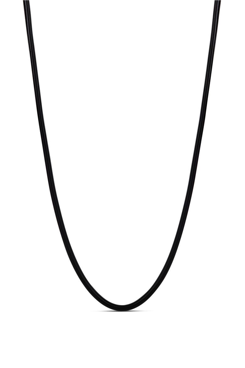 Black Cord Necklace, Main, color, BLACK