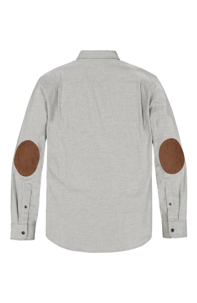 Hope & Henry Men's Organic Flannel Shirt with Elbow Patches, Alternate, color, 