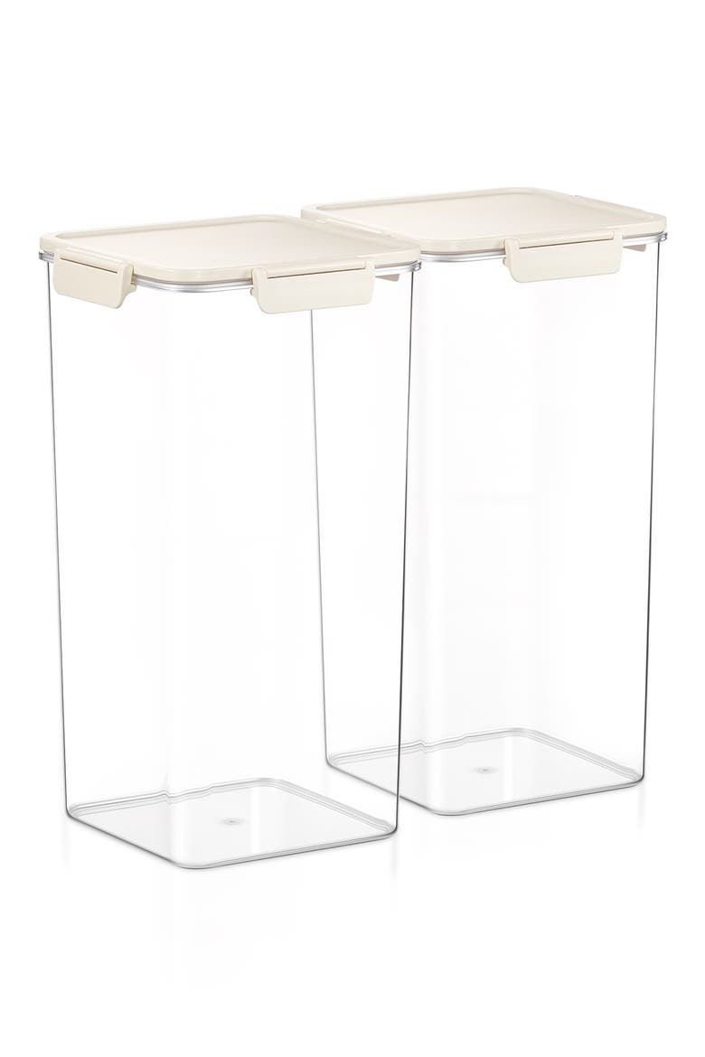 Set of 2 Airtight Food Storage Containers, Main, color, NO COLOR