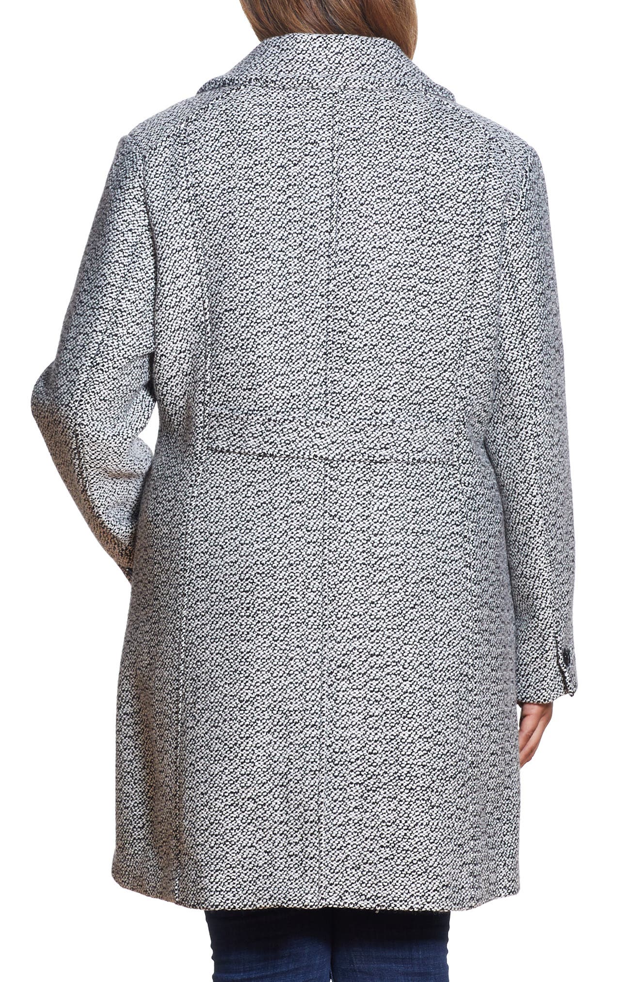Notch Collar Tweed Coat - image 2