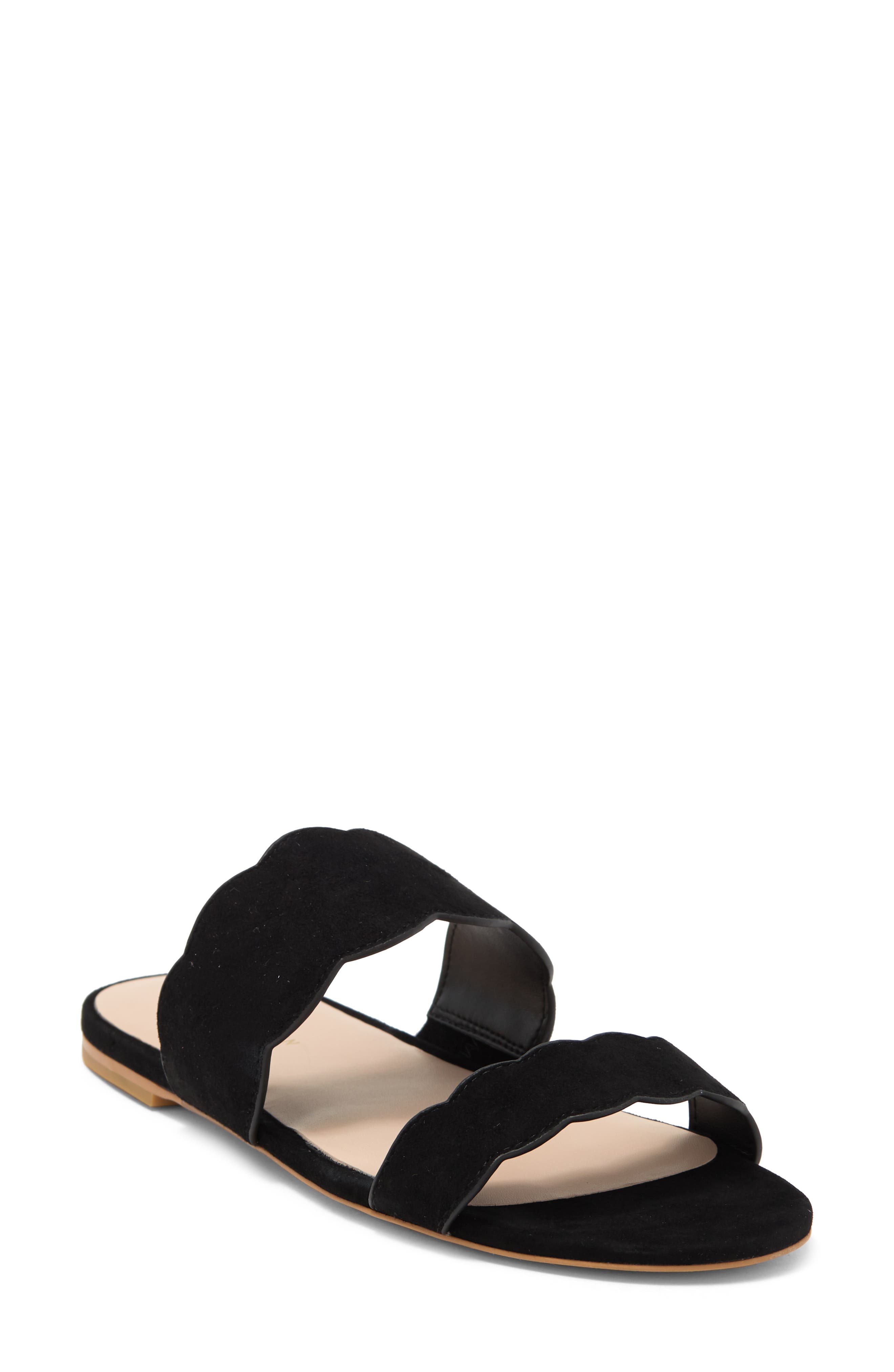 Stuart Weitzman Santorini Scallop Slide Sandal, Main, color, 