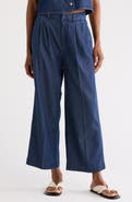 Good American High Waist Crop Wide Leg Jeans