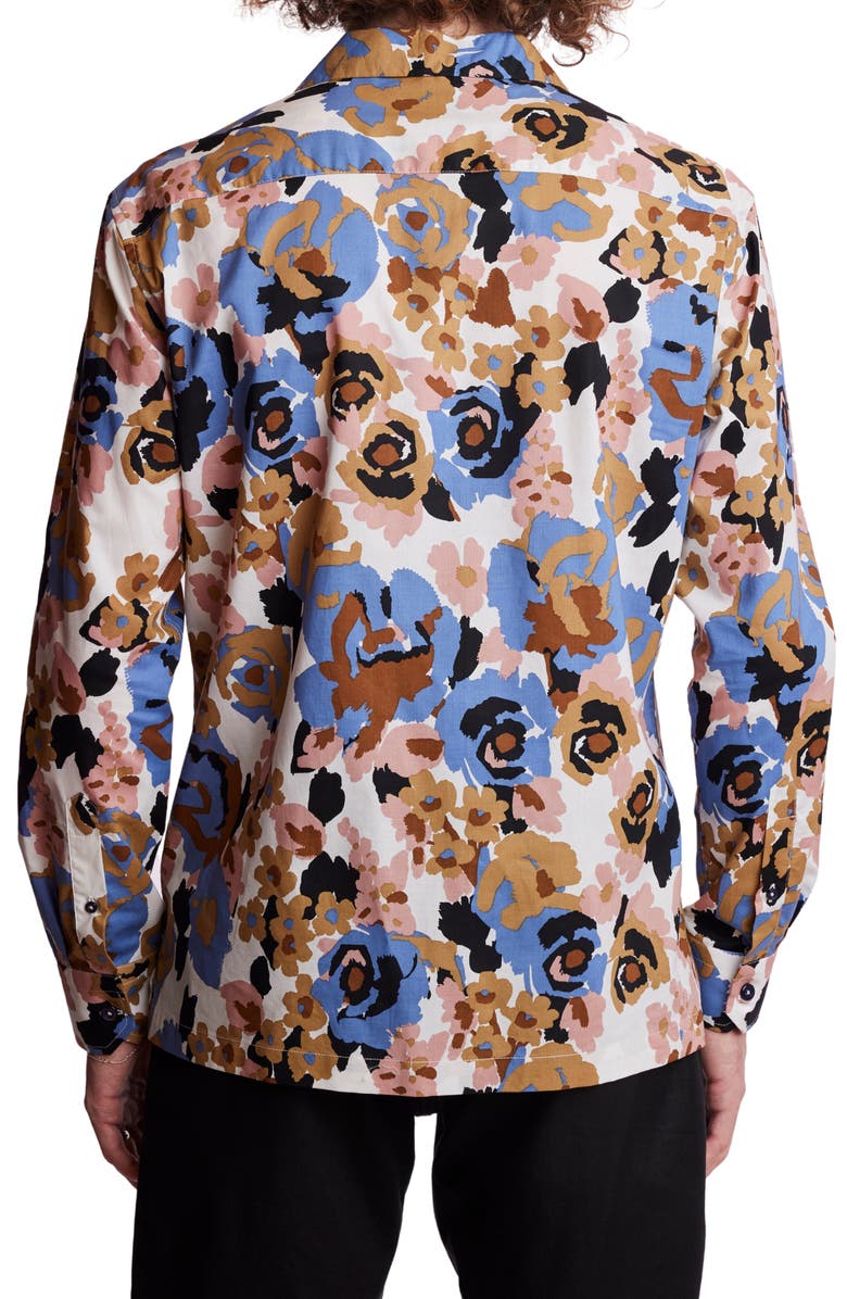 PAISLEY & GRAY Cotton Button-Up Camp Shirt, Alternate, color,