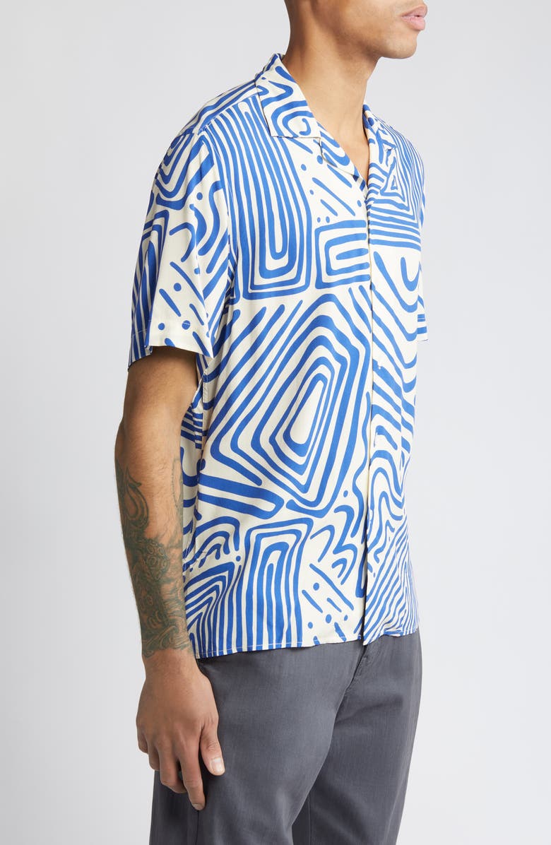 OAS Eldovado Camp Shirt, Alternate, color, Blue