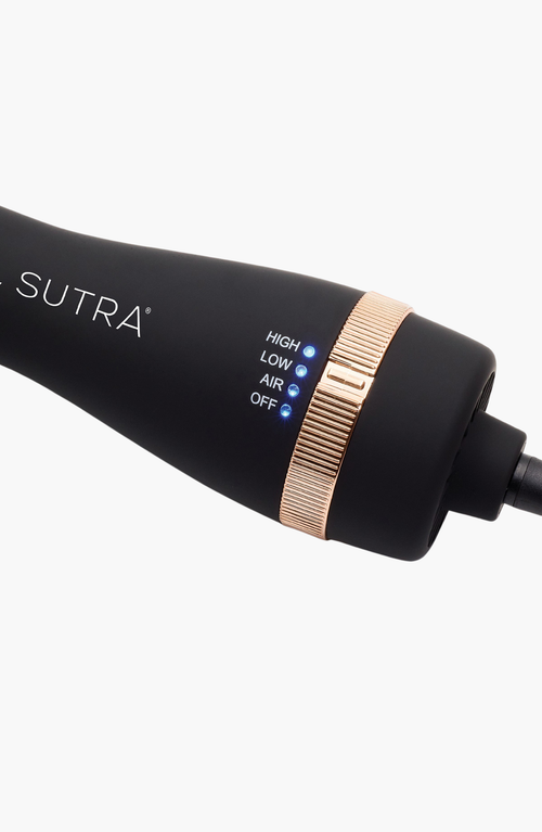 Sutra Ir Infrared Blowout Brush In Black With Rose Gold