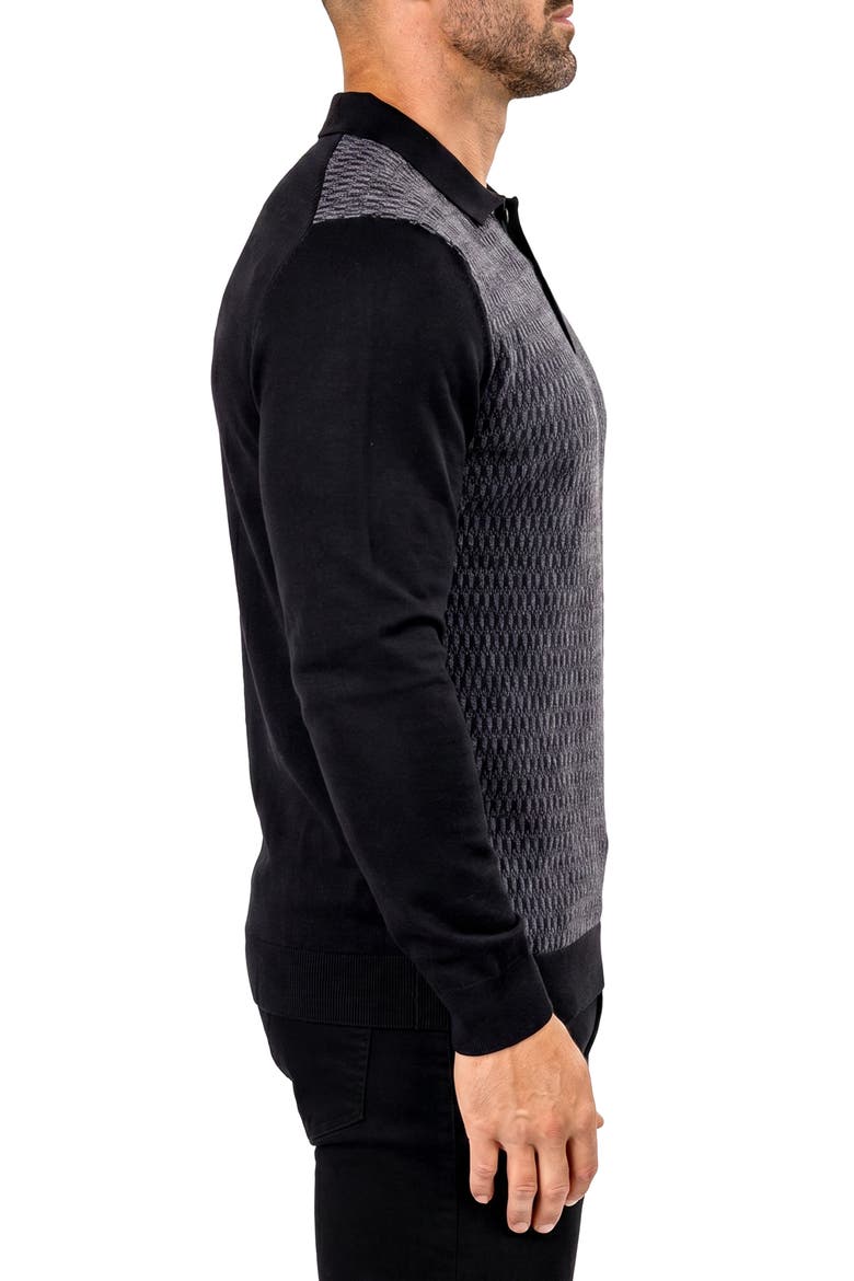 Quarter Zip Cotton & Cashmere Sweater, Alternate, color, GREY