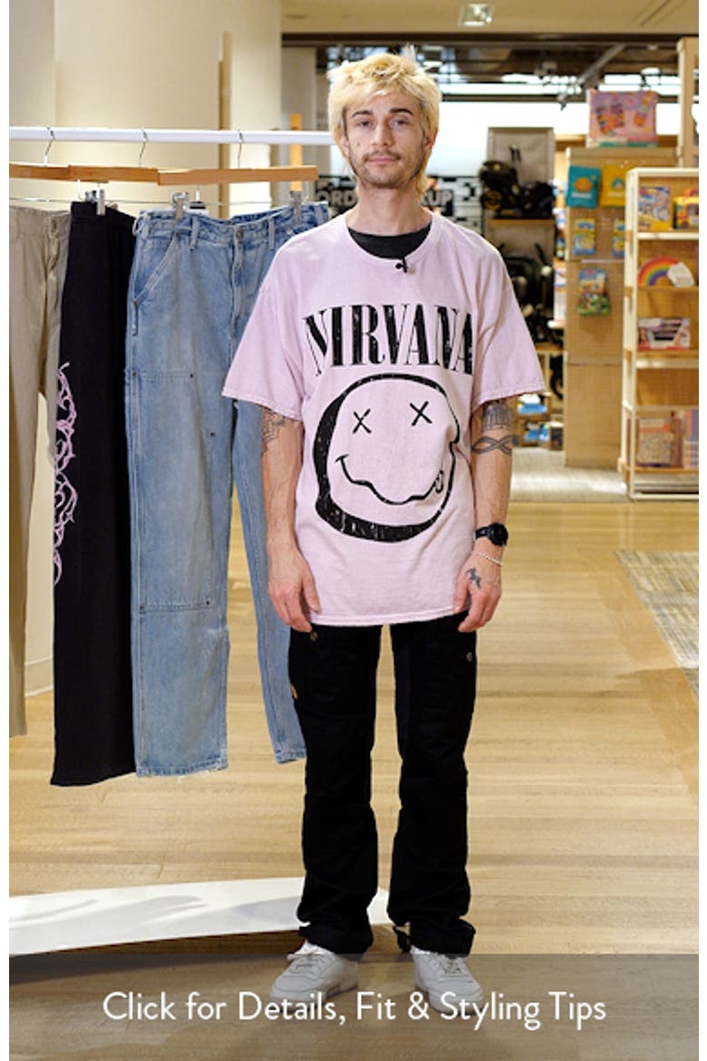 Nirvana Smiley Live Graphic T-Shirt (Men) | Nordstrom
