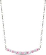 Lily Nily Kids' Cubic Zirconia Bar Pendant Necklace