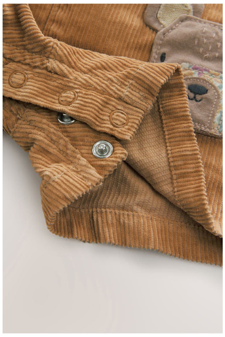 Kids' Bear Corduroy Overalls, T-Shirt & Socks Set, Alternate, color, TAN