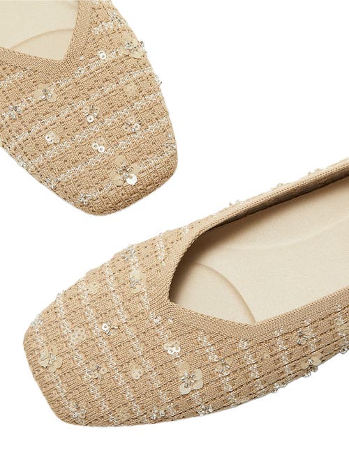 Vivaia Square-toe V-cut Flats In Brown