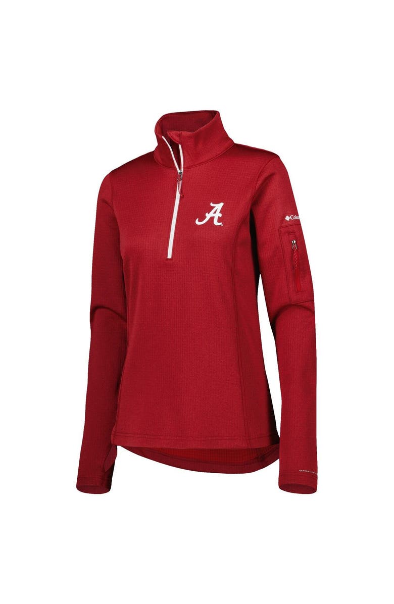 Columbia Women's Columbia Crimson Alabama Crimson Tide Park View Omni-Wick Half-Zip Top, Alternate, color,
