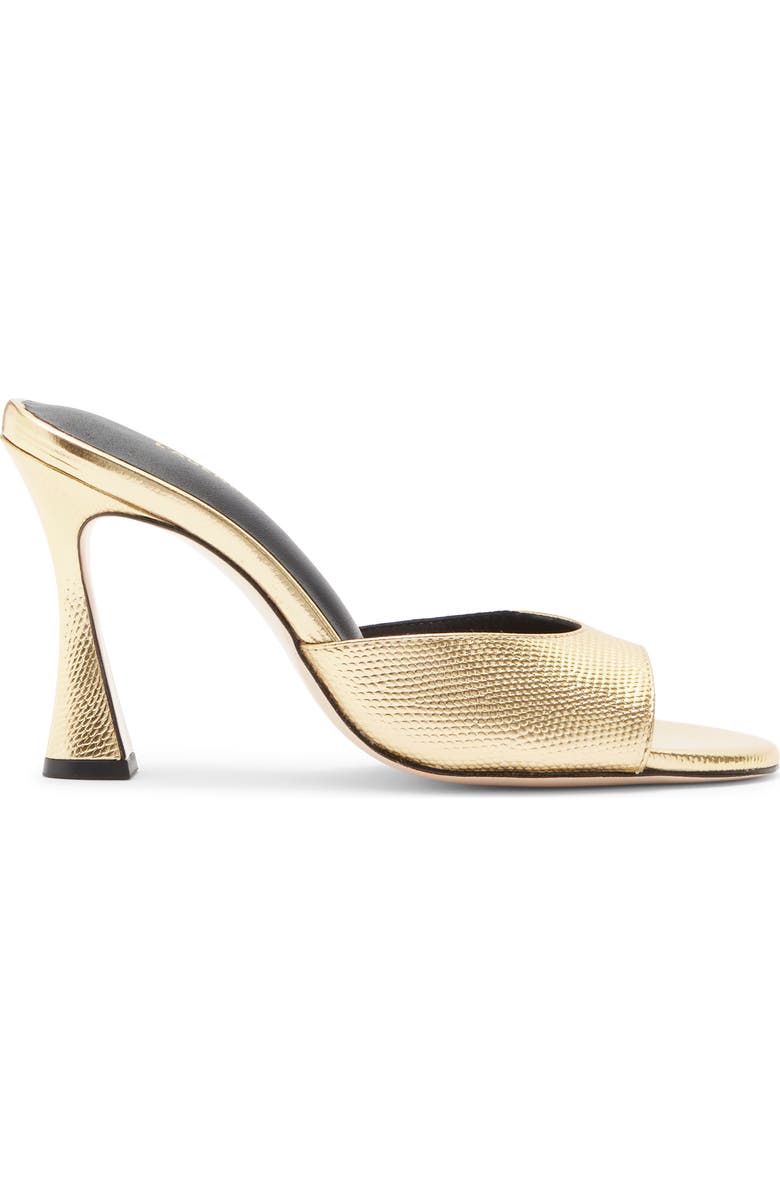 L'AGENCE Avery Slide Sandal, Alternate, color, Gold