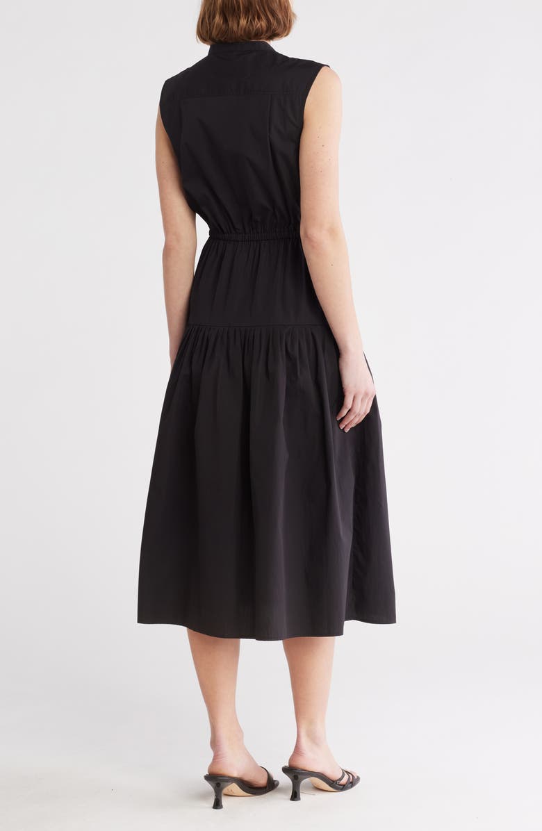 Derek Lam 10 Crosby Margaret Sleeveless Poplin Midi Dress, Alternate, color,