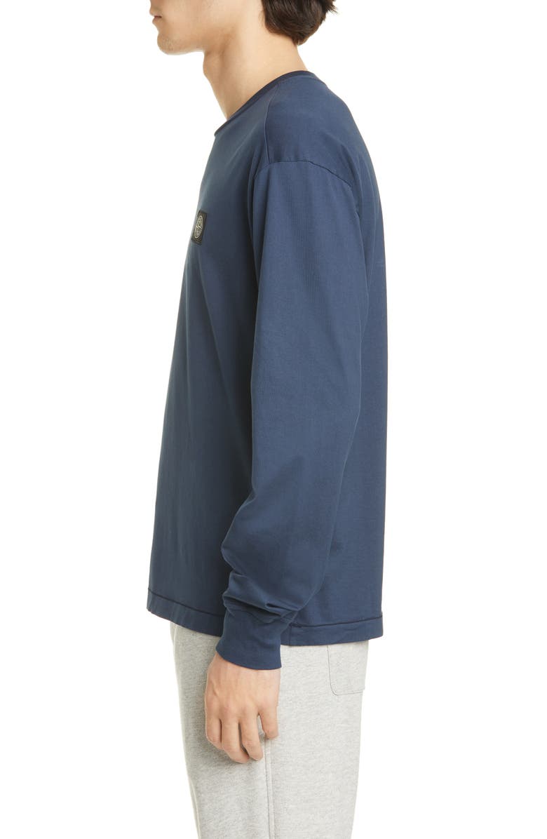 Stone Island Logo Patch Long Sleeve T-Shirt, Alternate, color, 