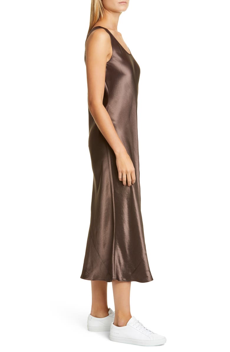 Max Mara Leisure Talete Satin Midi Tank Dress, Alternate, color, 