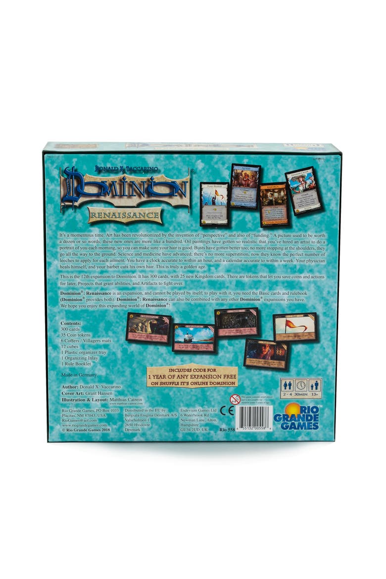 Dominion Renaissance Board Game, Alternate, color, Multicolored