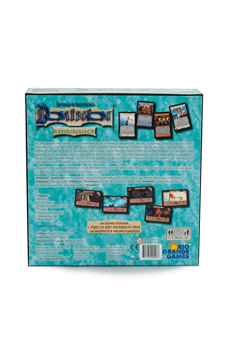 Rio Grande Games Dominion Renaissance Board Game, Alternate, color, Multicolored