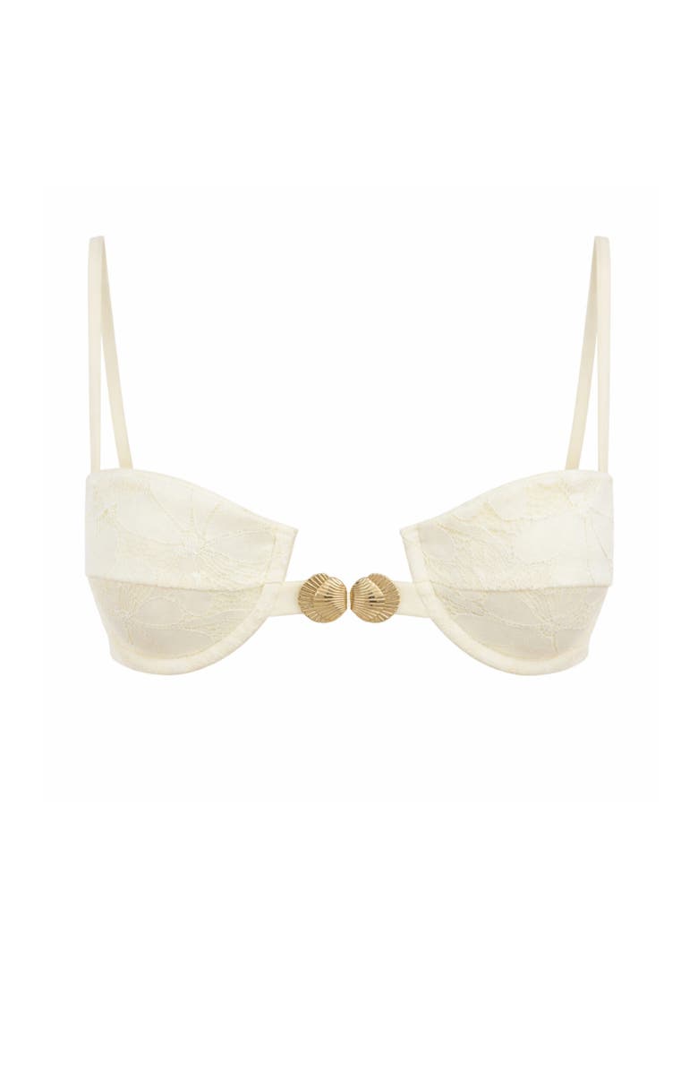 Ivy Swimwear Hazel Bikini Top, Main, color, Cream