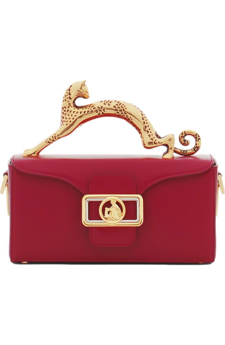 Lanvin Nano Pencil Cat Leather Bag, Main, color,