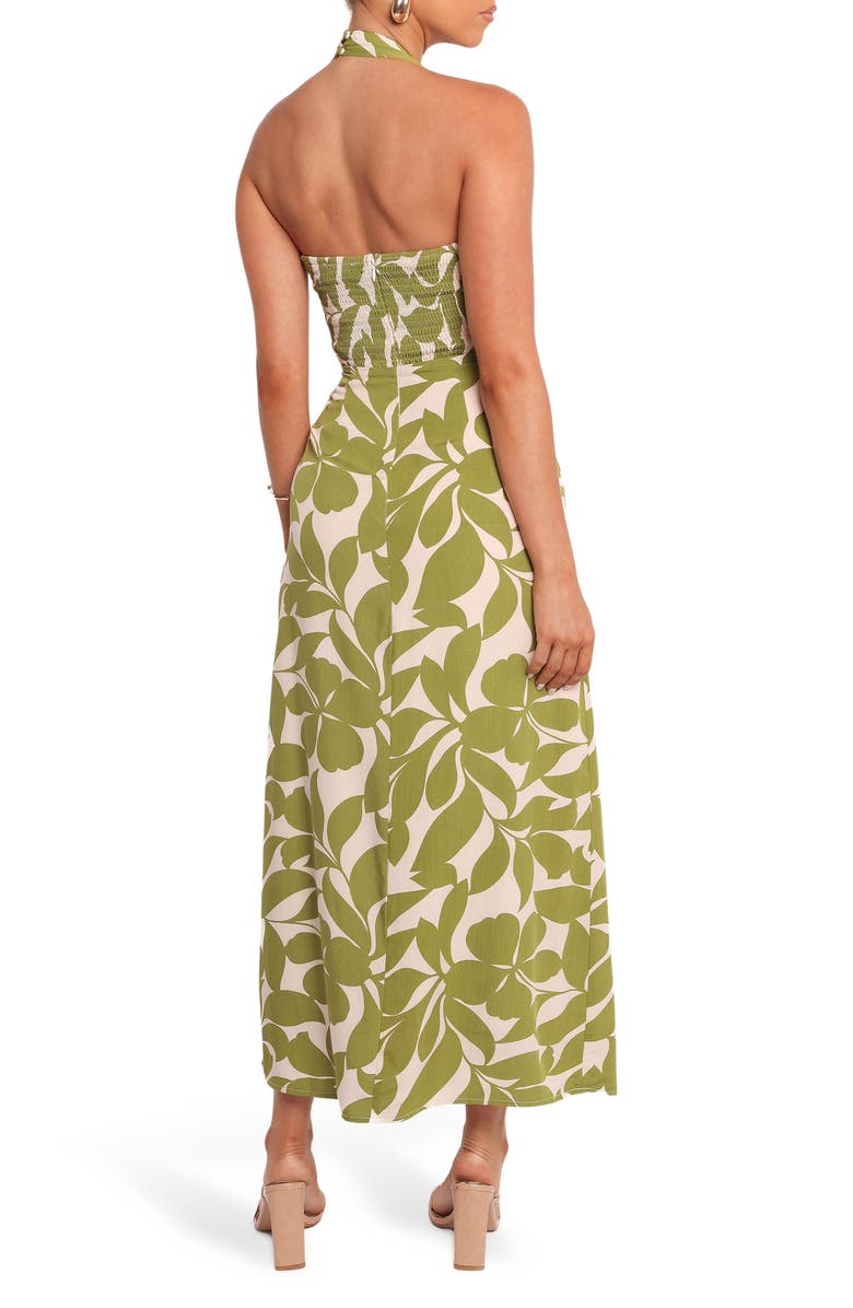 Petal & Pup Alexis Print Maxi Dress, Alternate, color, Green Floral