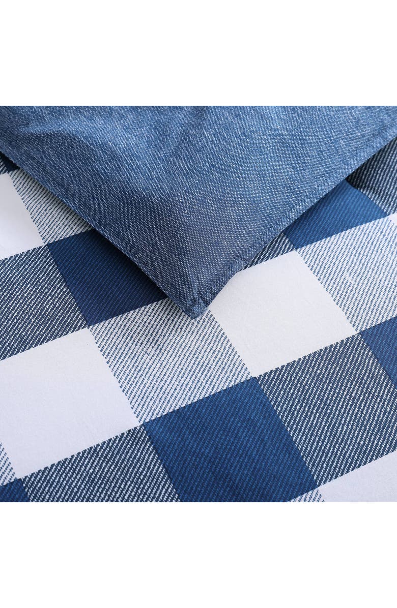 Wrangler Bison Plaid Comforter & Sham Set, Alternate, color, Navy