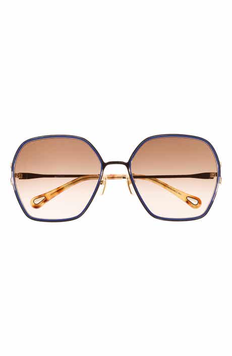 Chloé 61mm Gradient Geometric Sunglasses
