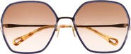 Chloé 61mm Gradient Geometric Sunglasses