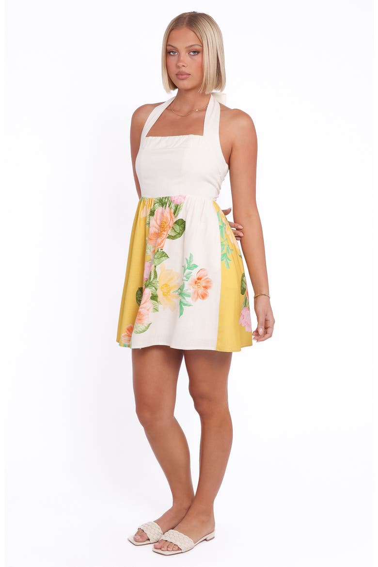 Nissa Halter Sundress, Alternate, color, YELLOW POPPY