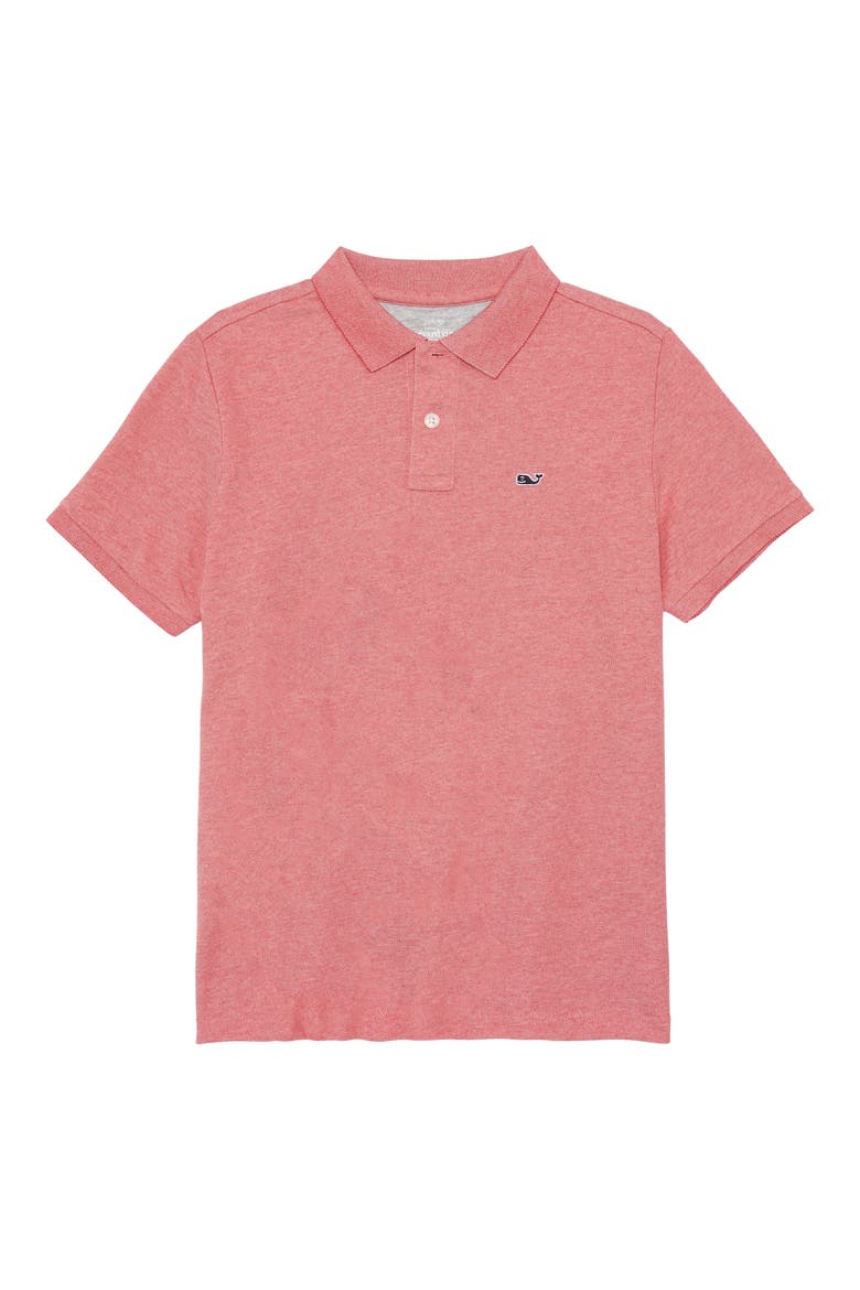 Kids' Edgartown Piqué Performance Polo, Main, color, LOBSTER REEF