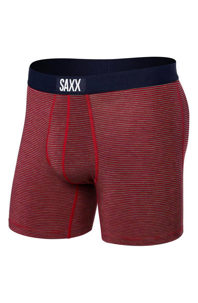 SAXX Vibe Super Soft Boxer Briefs, Alternate, color, Mst-Mini Stripe Cherry