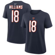 Nike Women's Nike Caleb Williams Navy Chicago Bears Name & Number T-Shirt