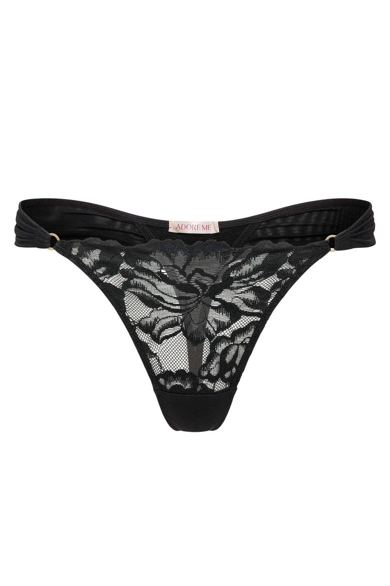 Marieprune Thong Panties, Alternate, color, Black