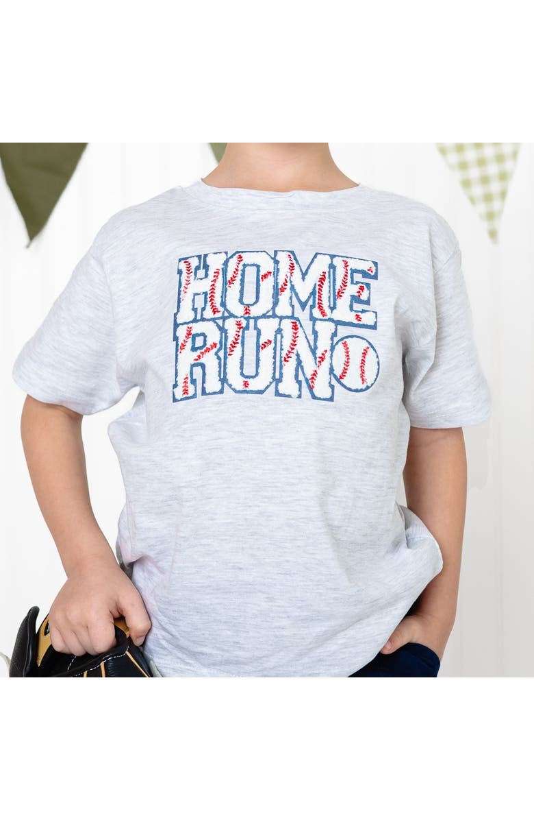 Sweet Wink Home Run Patch Short Sleeve T-Shirt, Alternate, color, Ash