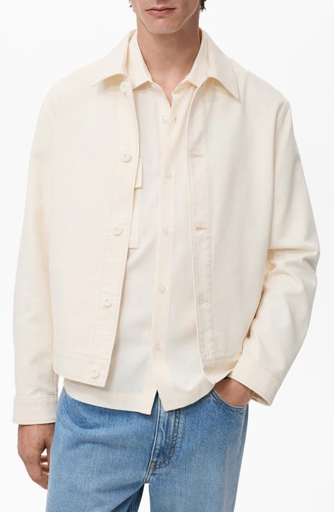 Straight Cotton Blend Jacket
