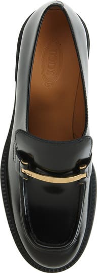 【関税＆送料込み】Tod'S 'Barretta' Loafers Barretta leather loafers in black - Tods | Mytheresa