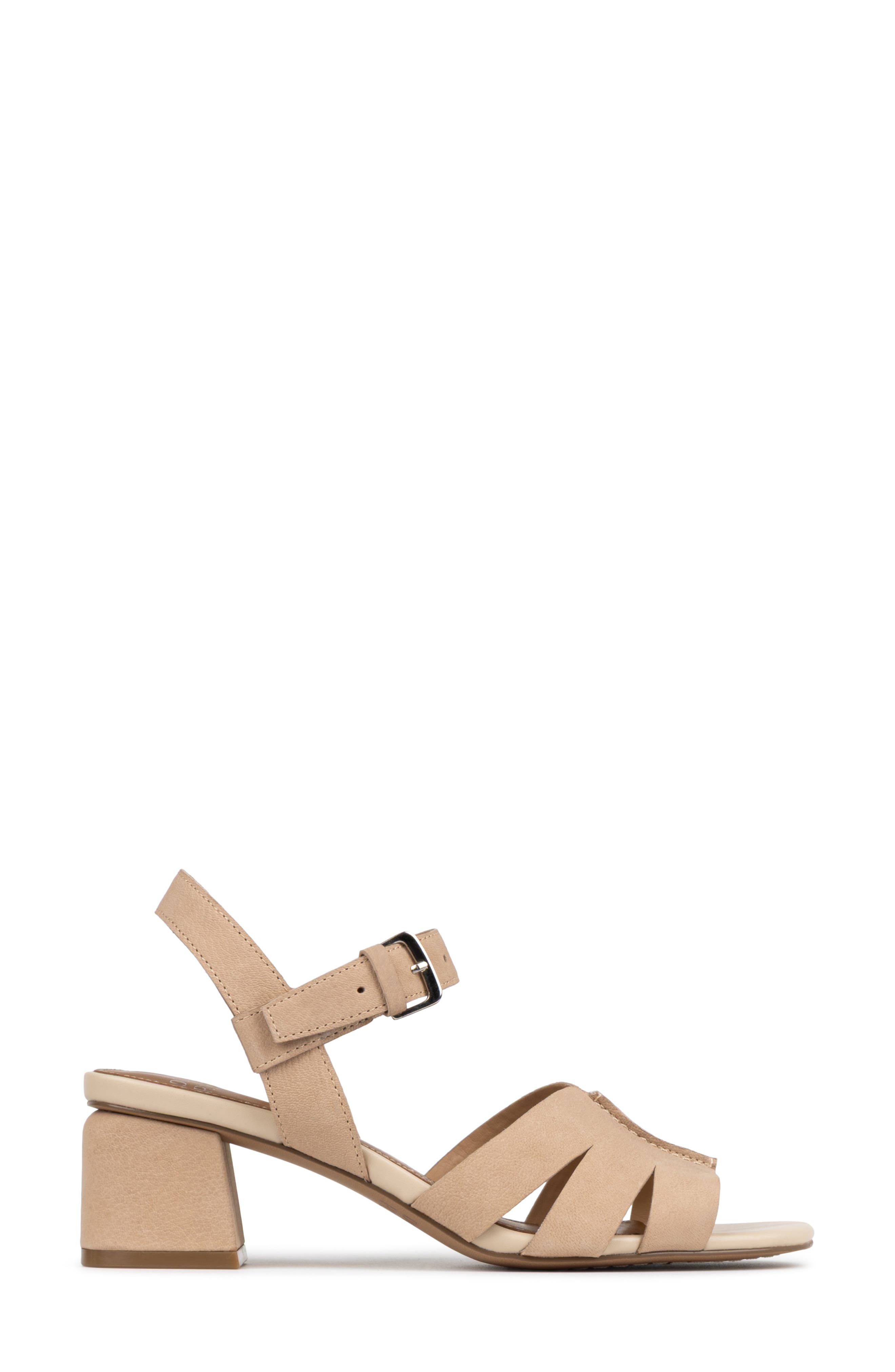 Joyus Block Heel Sandal, Alternate, color, ALMOND