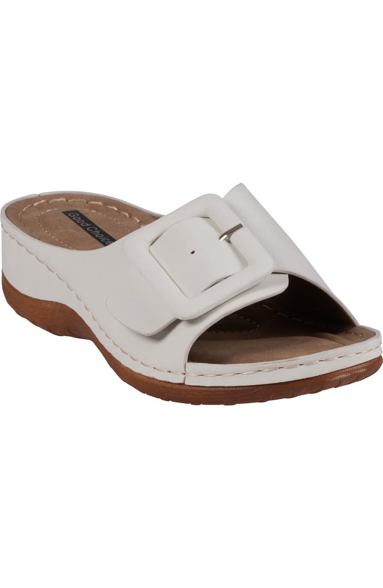 GC SHOES Hamden Platform Slide Sandal, Main, color, White