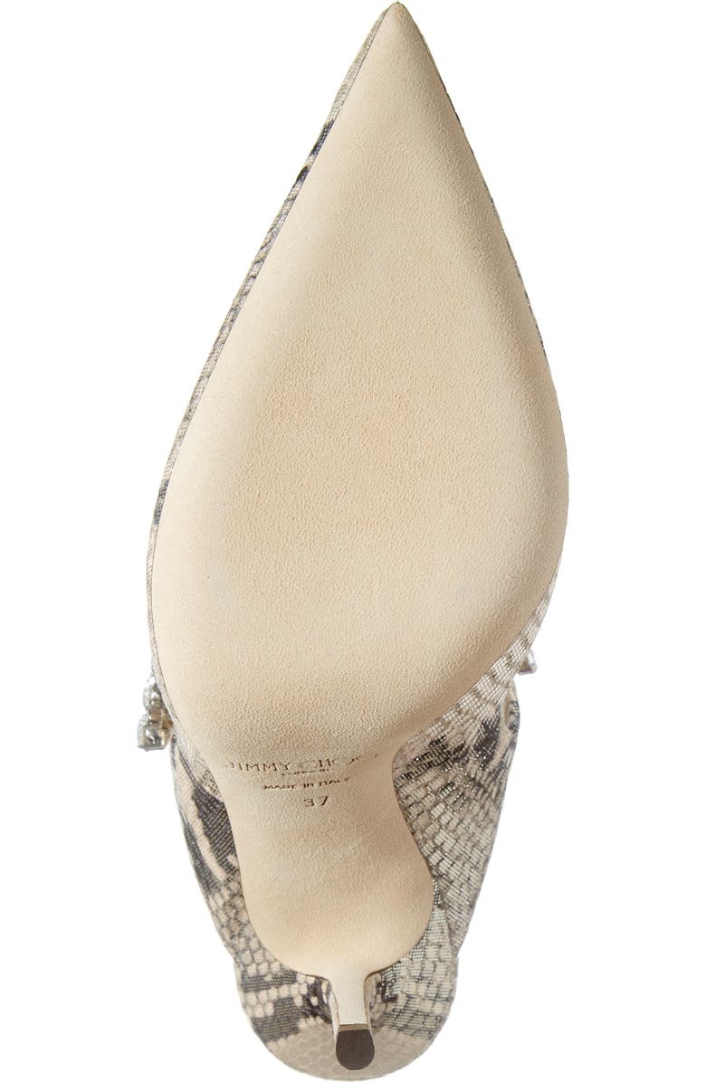 Jimmy Choo Bing Crystal Embellished Metallic Mule, Alternate, color,