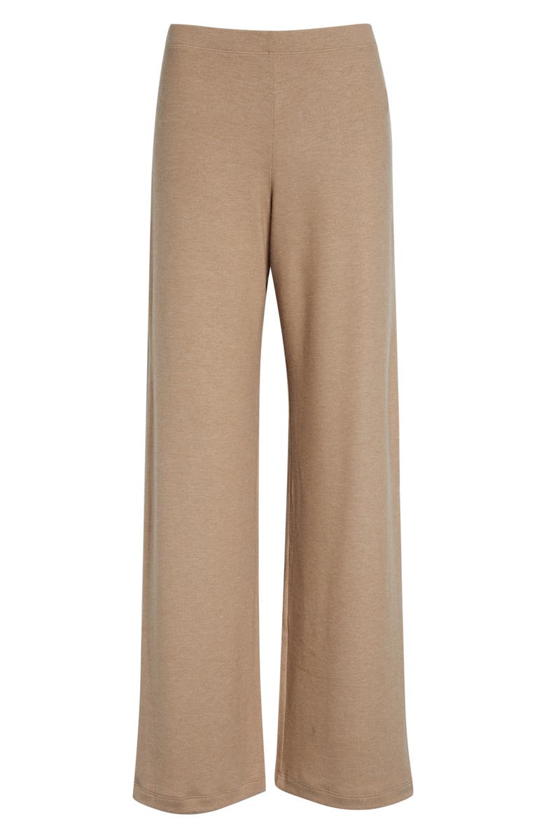 LESET Lauren Wide Leg Knit Pants, Main, color, Sable