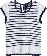 Bobeau Tipped Tie Back Sweater