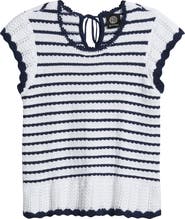 Bobeau Tipped Tie Back Sweater