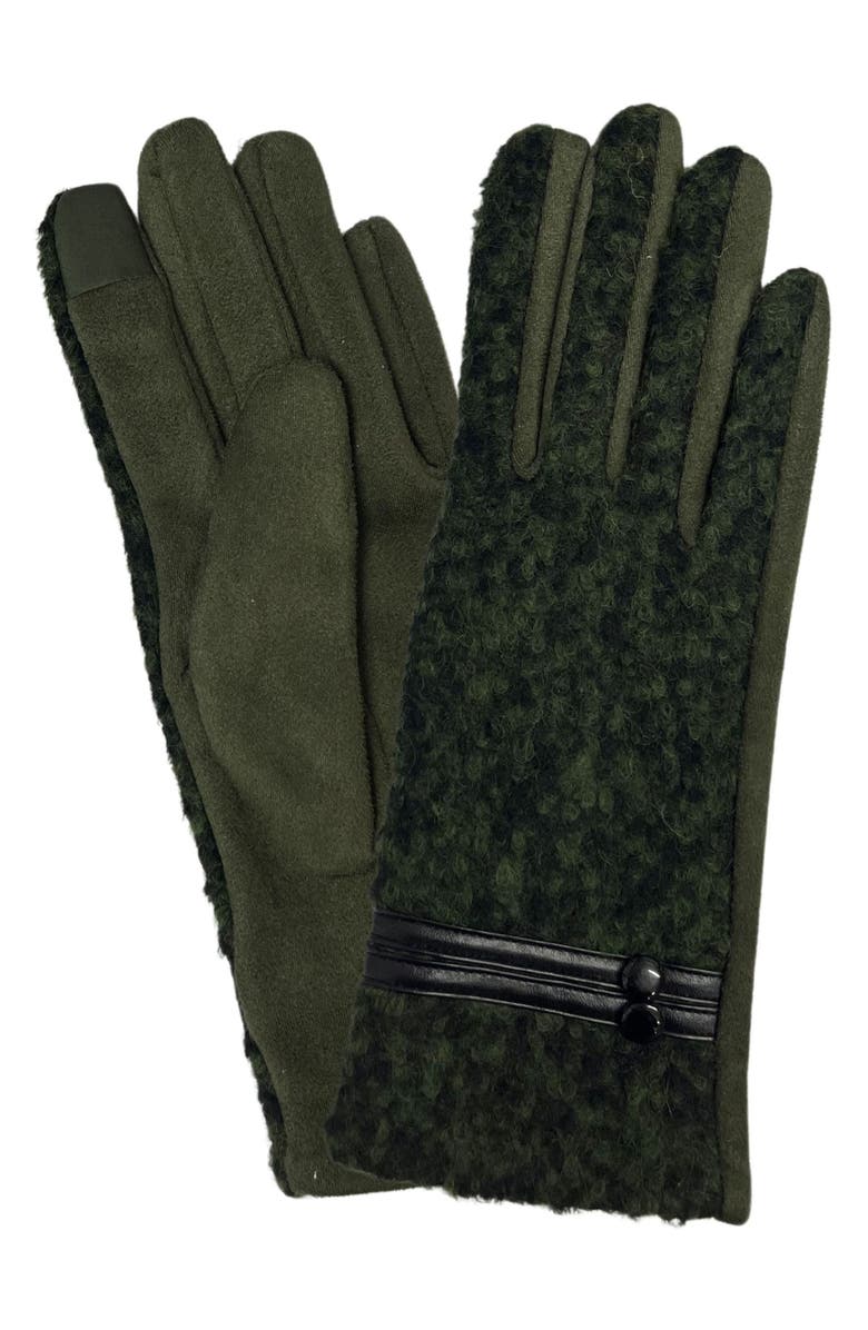 MARCUS ADLER Jersey Touchscreen Gloves, Main, color, Olive