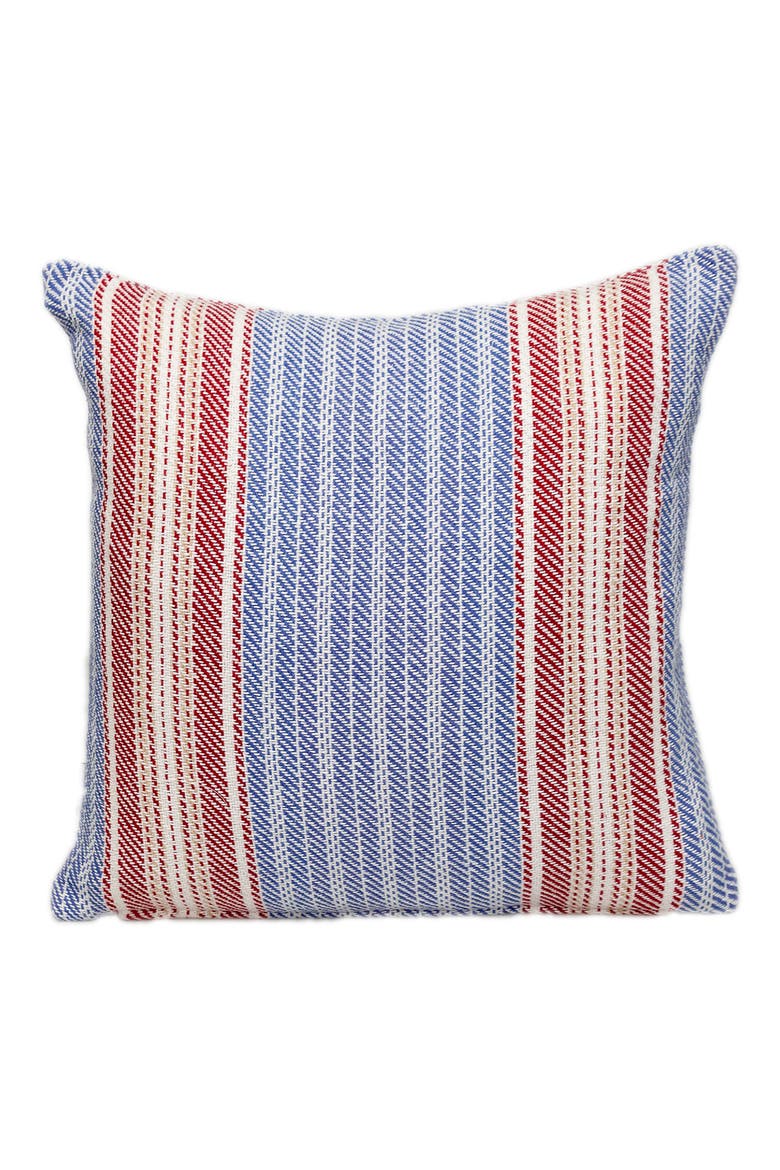Striped Throw Pillow, Main, color, BLUE
