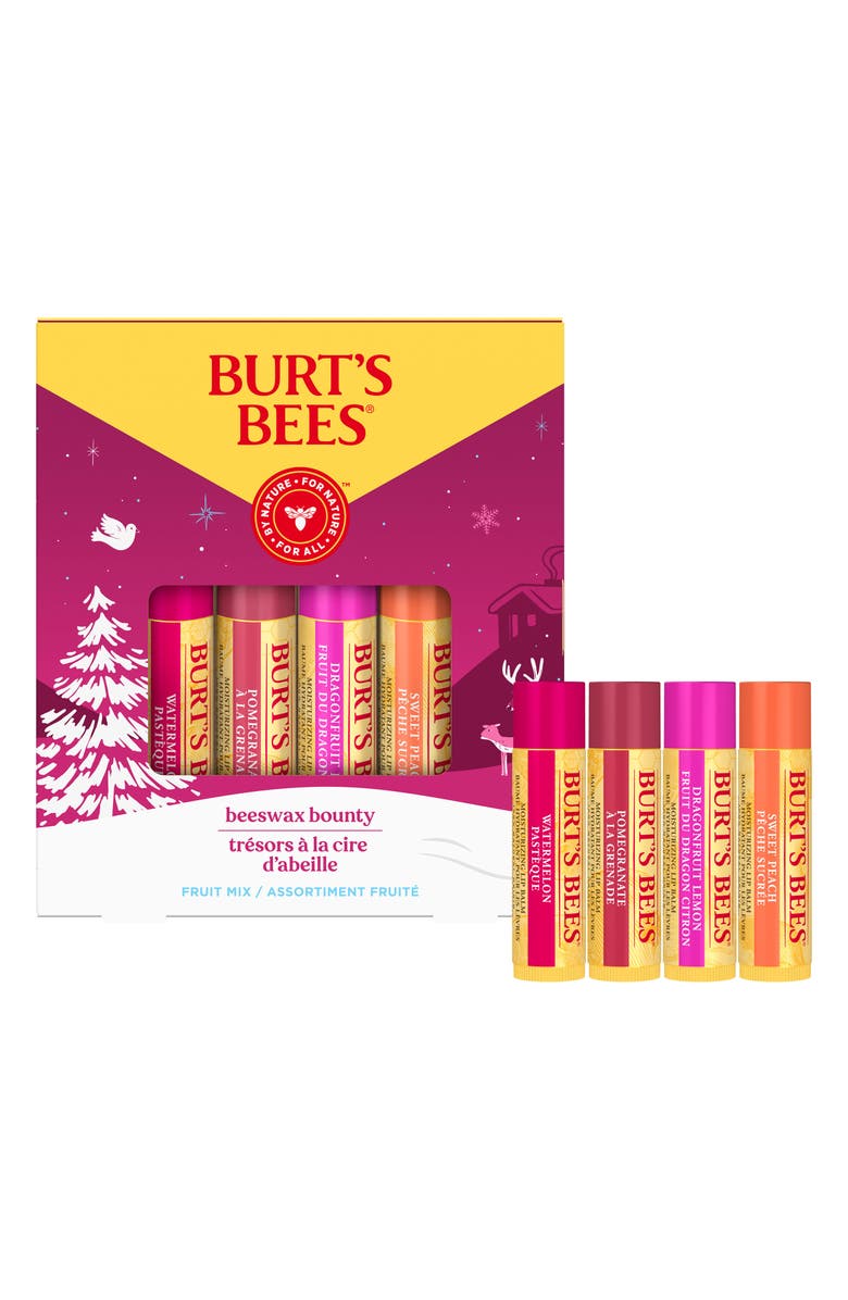 Burt's Bees Beeswax Bounty Moisturizing Lip Balm Gift Set, Main, color,