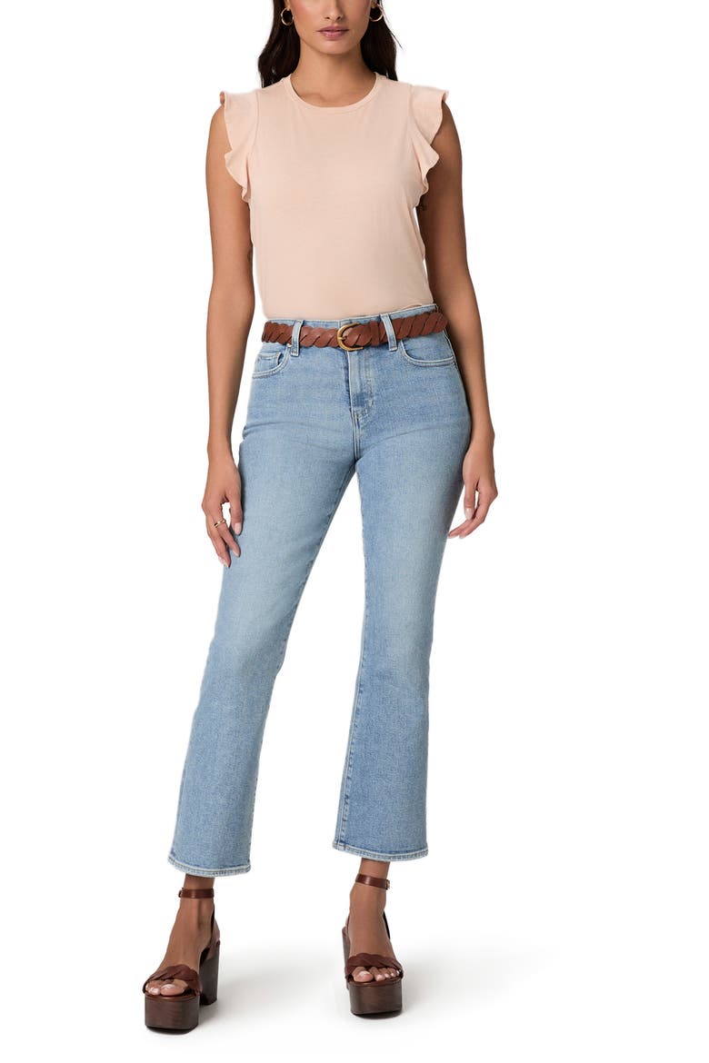 Alaria Flutter Sleeve Top, Alternate, color, LIGHT PINK