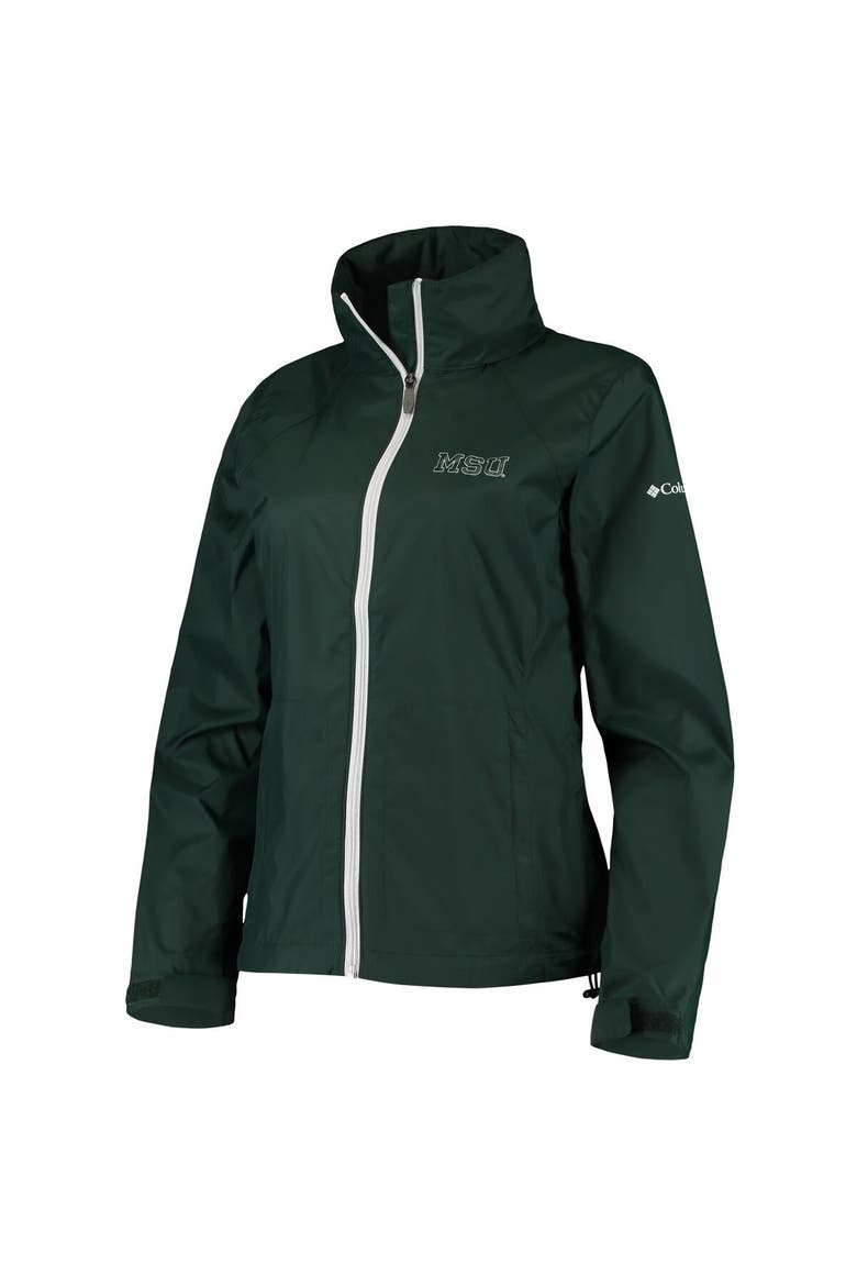 Women's Columbia Green Michigan State Spartans Switchback Full-Zip Hoodie Jacket, Alternate, color, Green