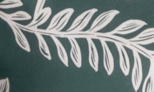 Midnight Bakery Floral Satin Wrap In Green